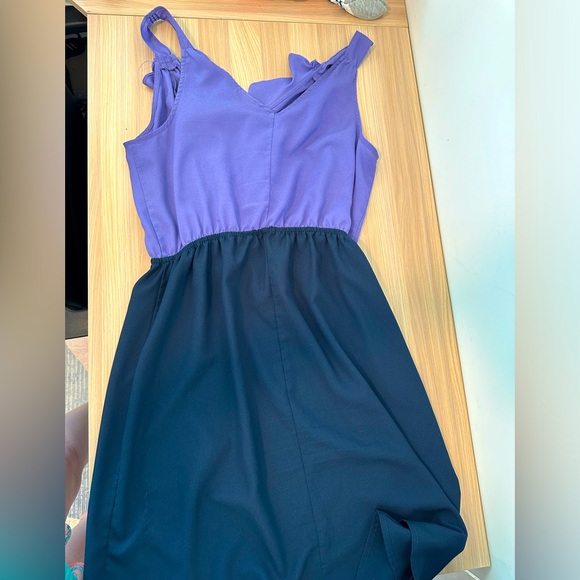 Modismo Color Block Ruffle Dress M - Picture 2 of 4